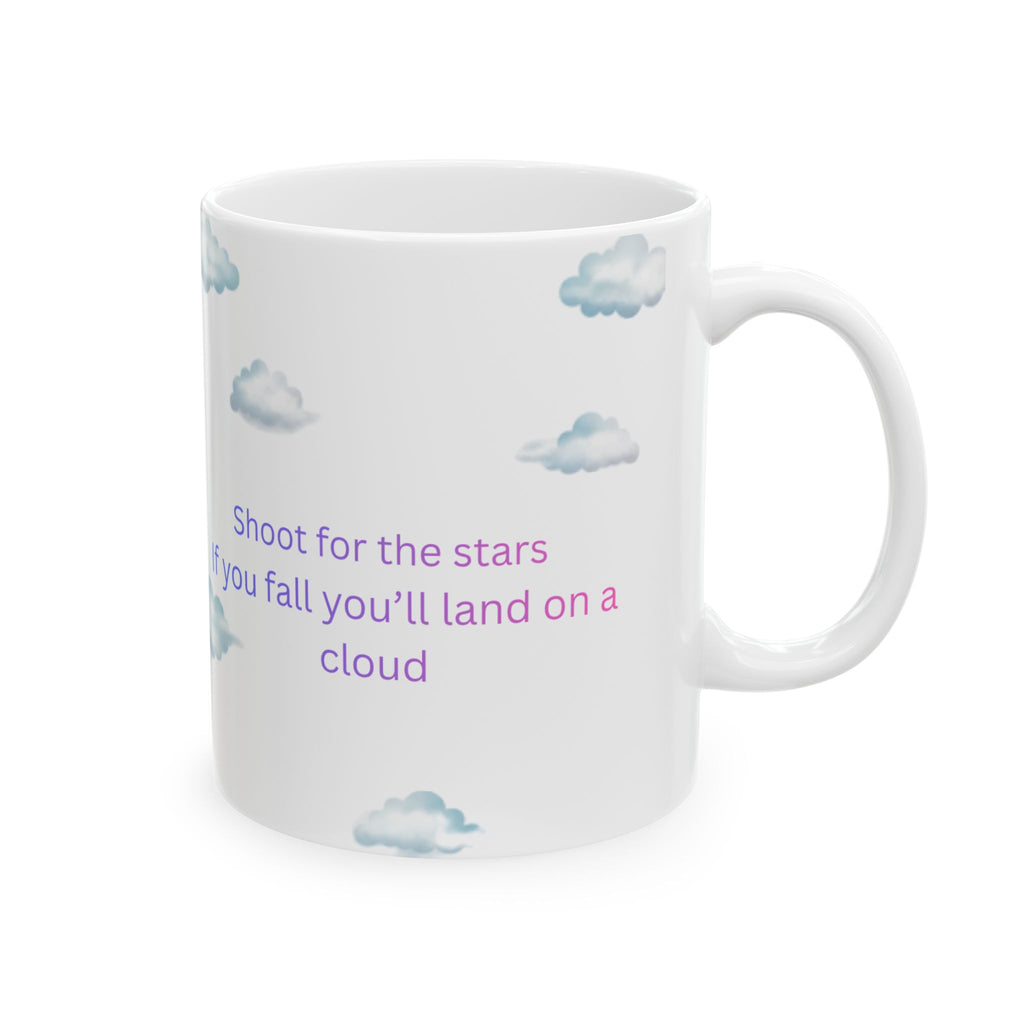 Clouds and Inspirational Quote Mug | Ceramic Coffee Cup